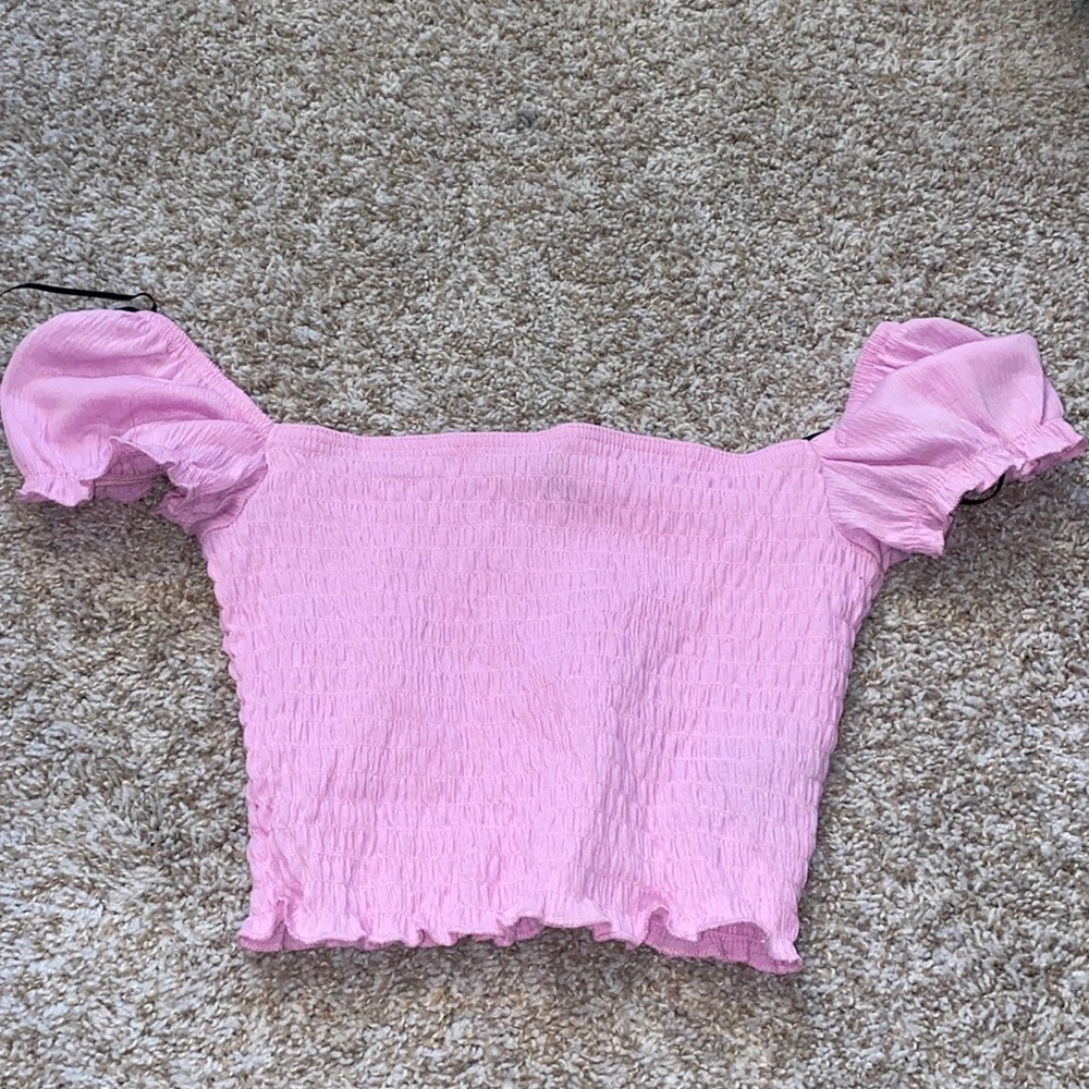 Pink crop top